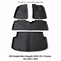 Tapis de sol en TPE pour BYD Seagull Dolphin Atto 1 RHD EV 2025 – Approvisionnement direct usine |   Tapis de voiture sur mesure OEM/ODM imperméables avec rebord surélevé 3D