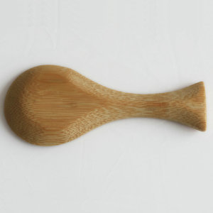 Ensemble de cuillères en bambou à manche court, en bois naturel, pour desserts et glaces, avec option gravée, vente en gros - Product Image 4