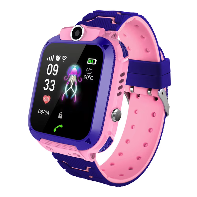 New 2025 SmartWatch for Kids Sim Card Waterproof Soss Call Lbs High Quality Watch Kids Smart Watches With Answer Call Q12