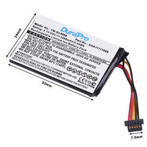 Batterie 1200mAh pour <span class=keywords><strong>Tomtom</strong></span> 4FL50/4FL60/Go 5000/GO 5100/GO 5200/Go 6000/GO 6100/Go 6200/Pro 5250/PRO TRUCK 5250 Navigateur GPS - Product Image 3