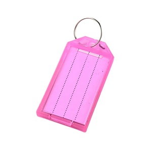 Etichetta per portachiavi in plastica traslucida con etichetta leggera con colori assortiti - Product Image 6