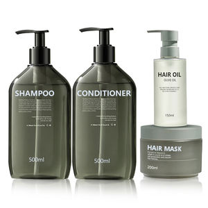 Marque privée 100% Shampooing et après-<span class=keywords><strong>shampoing</strong></span> réparateur à l'huile d'argan biologique végétalienne et anti-frisottis Ensemble - Product Image 1