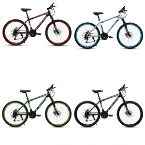 Vélo de montagne en acier à haute teneur en carbone et aluminium, 24 vitesses, avec frein à disque mécanique, pneus antidérapants de <span class=keywords><strong>26</strong></span> ou 24 pouces, siège réglable - Product Image 1