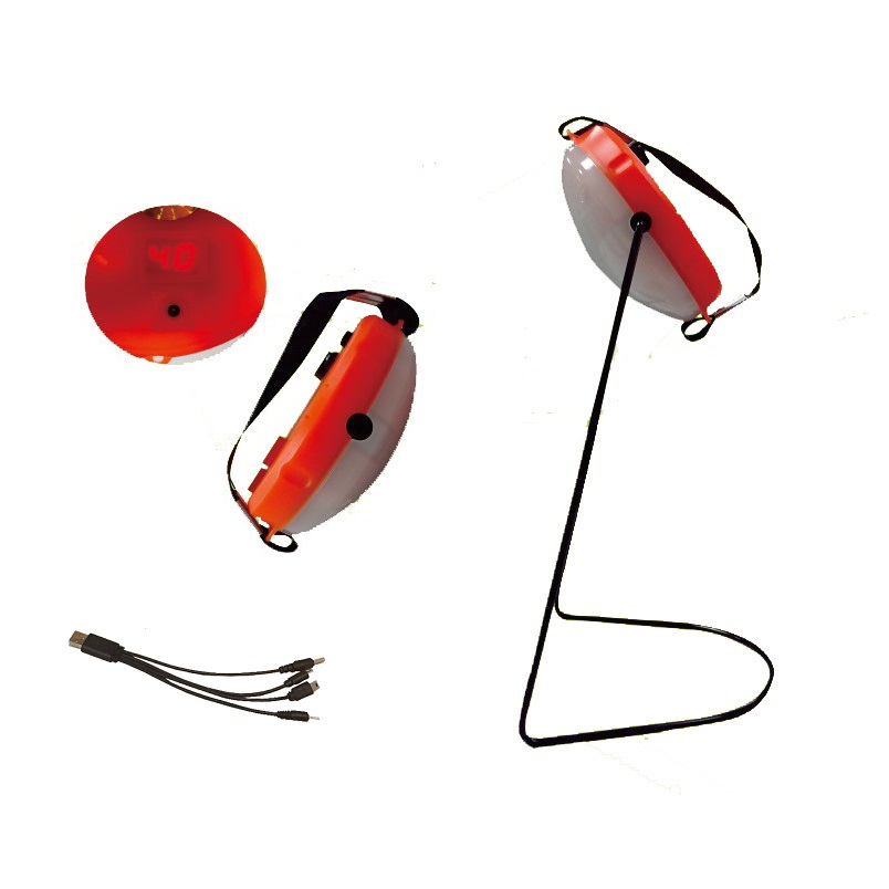 Светодиодный фонарь на солнечной панели 2,5 Вт с зарядным устройством USB и цифровым дисплеем с цифрами