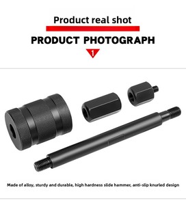 ชุดเครื่องมือถอดหัวฉีดน้ำมันดีเซลอเนกประสงค์ พร้อมเหล็กกล้าคาร์บอนและกล่องแข็ง ใช้ได้กับชุดดึงแบบสไลด์แฮมเมอร์ - Product Image 6