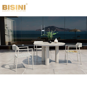 Set <span class=keywords><strong>da</strong></span> Pranzo Rettangolare Estensibile <span class=keywords><strong>da</strong></span> Esterno Contemporaneo con Sedie, Arredamento Versatile Estensibile per <span class=keywords><strong>Giardino</strong></span> e Patio per Villa e Hotel - Product Image 2