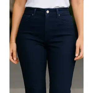 Pantaloni da Donna in Gabardine Elasticizzata Adrenaline, Vita Alta, Cinque Tasche, Traspiranti - Product Image 4