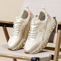 Chaussures de course pour hommes en maille imprimée en 3D, respirantes, légères, avec semelle intermédiaire en TPU amortissante, baskets de marche athlétiques