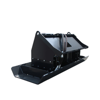 Compacteur à plaques vibrantes LandHonor Q235 en acier, moteur 33 KN de force de compactage, vitesse de rotation de la tige 2000 VPM, pour chargeuse compacte