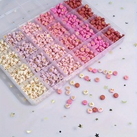 Kit de 1600 Cuentas Acrílicas con Letras del Alfabeto en Degradado Rosa, Cuentas Espaciadoras Redondas y Planas con Letras Doradas para Hacer Pulseras y Joyería DIY