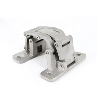 Charnière de porte pliante en acier inoxydable, matériel robuste, quincaillerie pour meubles, 1 pièce