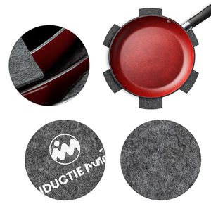 Protections pour casseroles et poêles en feutre épais imprimé, 3 tailles, motif végétal, pour empilage et utilisation en banquet - Product Image 4