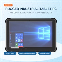 Nueva Tablet PC Resistente Intel I5-8200Y, 8GB RAM, 256GB SSD, 4G LTE, Android Windows, Pantalla Táctil Industrial, IP65 Impermeable, NFC, OEM, ODM