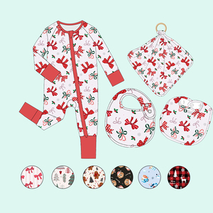 <span class=keywords><strong>Abbigliamento</strong></span> Natalizio Personalizzato per Bambini, Completi Boutique Carini, Coordinati per Fratelli, Set Regalo Tutina per Bambina all'Ingrosso - Product Image 1