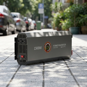 เครื่องแปลงไฟแบบ Pure Sine Wave 1500W รองรับไฟ AC 12/24/48V  แปลงเป็นไฟ 110/220/240V  ความถี่ 50/60Hz  แบบพกพาสำหรับรถยนต์  ระบบสำรองไฟพลังงานแสงอาทิตย์ - Product Image 2