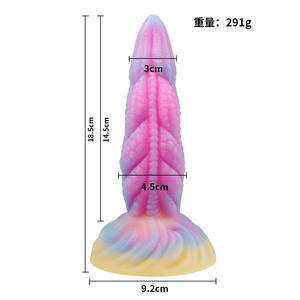 Neuer Leuchtender Phallus-förmiger Dildo aus Platin-Silikon Sexspielzeug für Erwachsene Weiblicher <span class=keywords><strong>Masturbator</strong></span> - Product Image 6