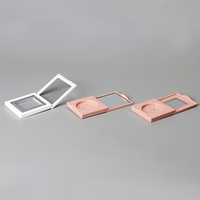 Boîte à fard à paupières vide en plastique miniature personnalisée OMI pour cosmétiques monocouleur, boîte à blush carrée