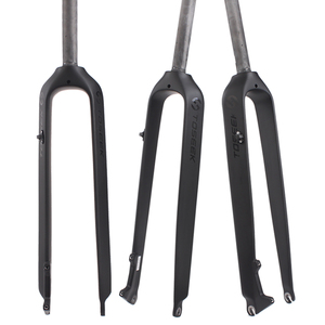 Fourche rigide droite en carbone super légère <span class=keywords><strong>TOSEEK</strong></span> 26/27,5/29 pouces pour VTT, fourche de vélo 1-1/8 pouces - Product Image 1