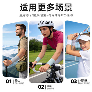 Shitu Wrist Support Nylon Mesh Breathable Sweat Absorbent For <b>Badminton</b> Adults - Product Image 3