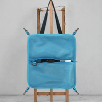 Sac de rangement pour planche à pagaie en maille PVC, organisateur de rangement pour SUP, 3 poches élastiques, fermeture à glissière, accessoire unisexe pour kayak et canoë