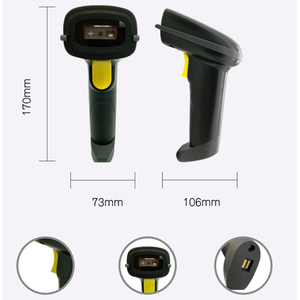 เครื่องสแกนบาร์โค้ดแบบใช้มือจับมีปุ่มทดสอบสำหรับร้านขายเสื้อผ้าที่ทนทานมีปุ่มจัดการ1000,000ของ Jingxin - Product Image 3