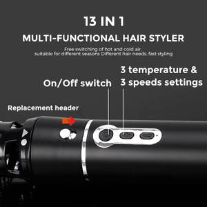 Brosse Soufflante 13-en-1 Multidétachable avec Peigne Chauffant Lisseur, Sèche-Cheveux et Volumateur - Product Image 4