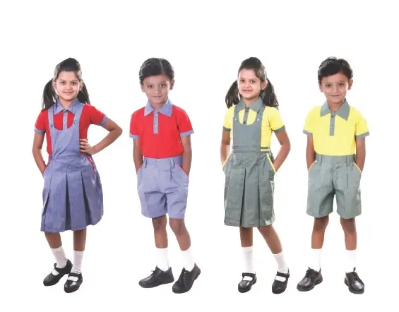 El último uniforme de escuela primaria y secundaria hecho a medida de alta calidad/Vestido escolar para niños y niñas/conjunto de uniforme de jardín de infantes