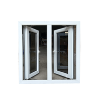 2x2m 충격 방지 PVC 창문 및 문 스윙 스타일 수평 개폐 패턴 허리케인 저항 플라스틱 프레임 롤러 블라인드 유리