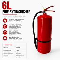 Extincteur à poudre sèche polyvalent 6L pour la configuration de la sécurité incendie publique et industrielle