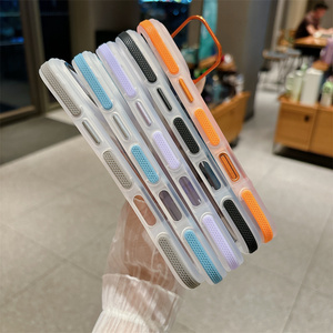 เคสโทรศัพท์แบบใสพร้อมขาตั้งแม่เหล็กสำหรับ iPhone 17 16 15 14 Pro Max  ฝาหลัง PC  ขอบกันกระแทกแบบด้าน  ดีไซน์ไล่เฉดสี - Product Image 6