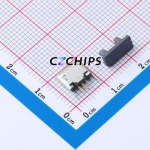 MICRO 180°JB-P2.0 USB Connector Through hole Component (THT) Connector Micro-B USB 2.0 Female Through Hole - Product Image 2