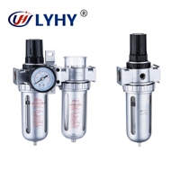 Unité de traitement d'air pneumatique combinée à deux unités de la série LYHY SFC SFC-200 SFC-300 SFC-400 Filtre à air, régulateur, lubrificateur