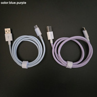 Cables USB a 8 Pines Trenzados Anti-Enredos de Colores Macaron para Venta al por Mayor a Corto Plazo