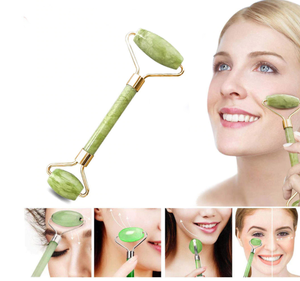Rullo per <span class=keywords><strong>Massaggio</strong></span> in Giada Verde Naturale con Logo Personalizzato, Alta Qualità, Autentico Rullo in Giada Xiuyan e Guasha per il Viso - Product Image 4