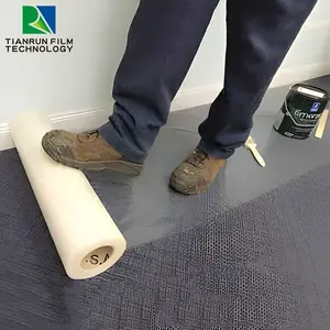 Rollo protector de cubierta de alfombra de película protectora temporal autoadhesiva de 60 micras