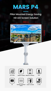 2880*1600Mm P4 4Mm Cột Ngoài Trời Dẫn Màn Hình Hiển Thị Bảng Điều Khiển Biển Quảng Cáo Biển Quảng Cáo <span class=keywords><strong>Banner</strong></span> Video Wall Pantalla Ecran Painel - Product Image 3