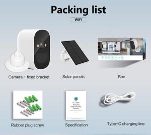 بطارية كاميرا أمنية 2K وخارجية للمراقبة الداخلية والرؤية الليلية للكشف عن الحركة AI - Product Image 4