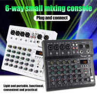 Carte son A4 professionnelle compacte, mixeur 4 voies 6 voies avec effet de réverbération, microphone pour karaoké, scène, cartes son, mixeurs audio
