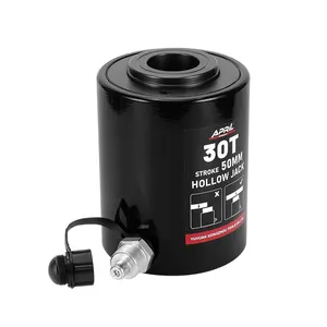 50T Hollow Jack RCH3050 Hollow Oil pressure Single Acting Hydraulic Cylinder 30MM