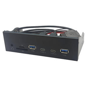5.25 inç CD-ROM USB ön Panel 2port Usb <span class=keywords><strong>3.2</strong></span> Gen 1 ses Mic SD TF masaüstü ön Usb Hub - Product Image 1