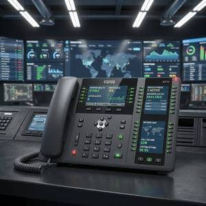 Téléphone IP d'entreprise X210 avec écran triple couleur, 20 lignes SIP, 106 touches DSS, <span class=keywords><strong>Bluetooth</strong></span>, réception vidéo 1080P, Gigabit PoE, téléphone VoIP - Product Image 5