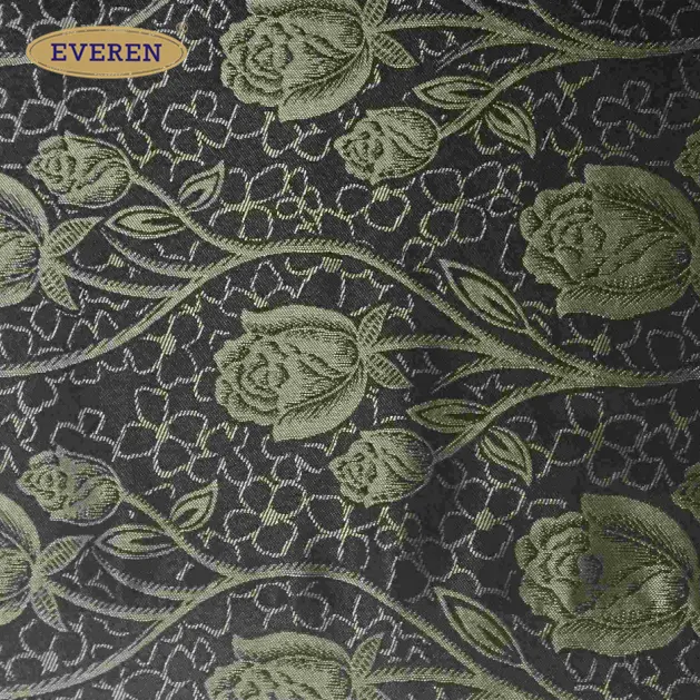 EVEREN 100% matras Polyester kain sutra Jacquard tenun