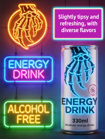Boisson Énergisante OEM Personnalisable Prime Hydration Refresh 500ml pour Hommes, Saveur Ultra Black, Just Power Ginseng Sting
