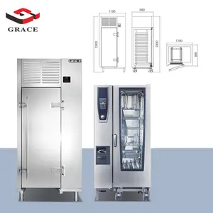 Grace Commercial Kitchen Stainless Steel Food Quick Frezing Machine Air Blast Freezer In wholesale Price