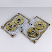 Cassette audio vierge en métal doré de 50 minutes, avec coque transparente, enregistrable, vintage, de collection, de qualité usine