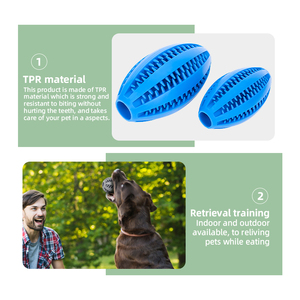 Kauçuk Pelota Para Perros çiğnemek oyuncaklar topu Pet malzemeleri köpek maması besleyici dağıtıcı ve diş temizleme Juguetes Para Perros tedavi - Product Image 4