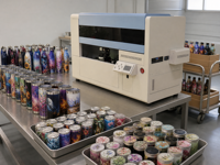 Machine d'impression UV automatique pour bouteilles d'eau, gobelets, tasses, canettes, ligne de production en série, impression personnalisée