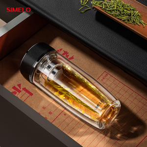 SIMELO 270ML <span class=keywords><strong>affari</strong></span> <span class=keywords><strong>di</strong></span> tè separazione doppio strato termostabilità in vetro tazza per fare il tè tazza con filtro per il tè - Product Image 1