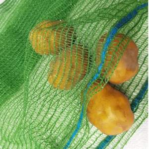 Vente en gros de sacs en maille Raschel en matériau PE de haute qualité 25kg 30kg 50kg fermeture à cordon pour emballage de légumes, fruits et agriculture - Product Image 3