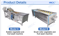 Roterende Multifunctionele Groenten Aardappelwasmachine Groentefruit Industrieel Wassen En Schilmachine Aardappel